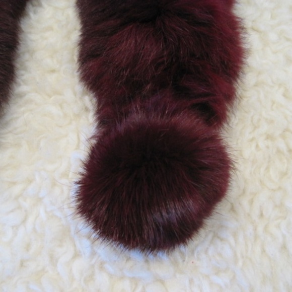 Axara Ladder Style Rabbit Fur Scarf - Picture 5 of 5